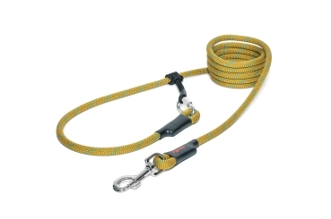 EASYLONG Hundeleine - L - 4m - khaki mit blauen Linien